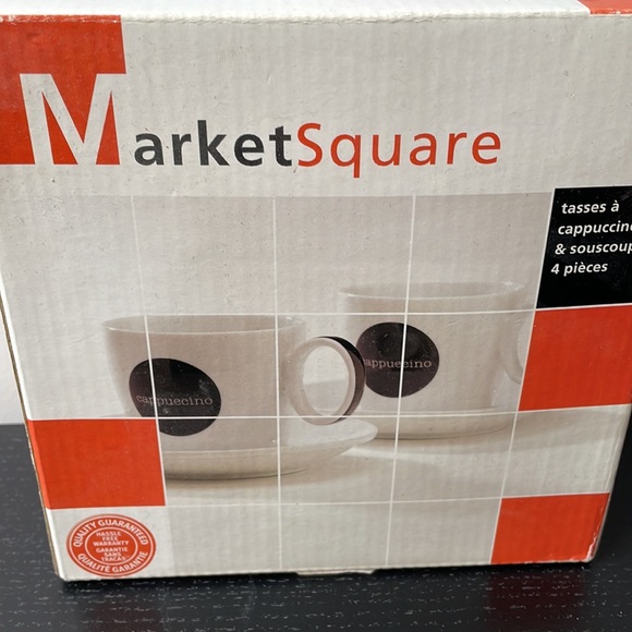 Cappuccino cup & saucer 4 pieces new in box - Picture 7 of 7